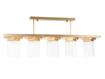 MONACO IX - Pendant lamp in brass and glass by Patinas Lighting - view 2
